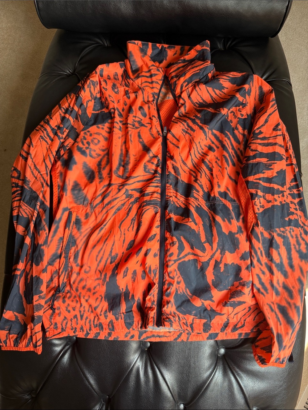 adidas Orange & Navy Running Wind Jacket